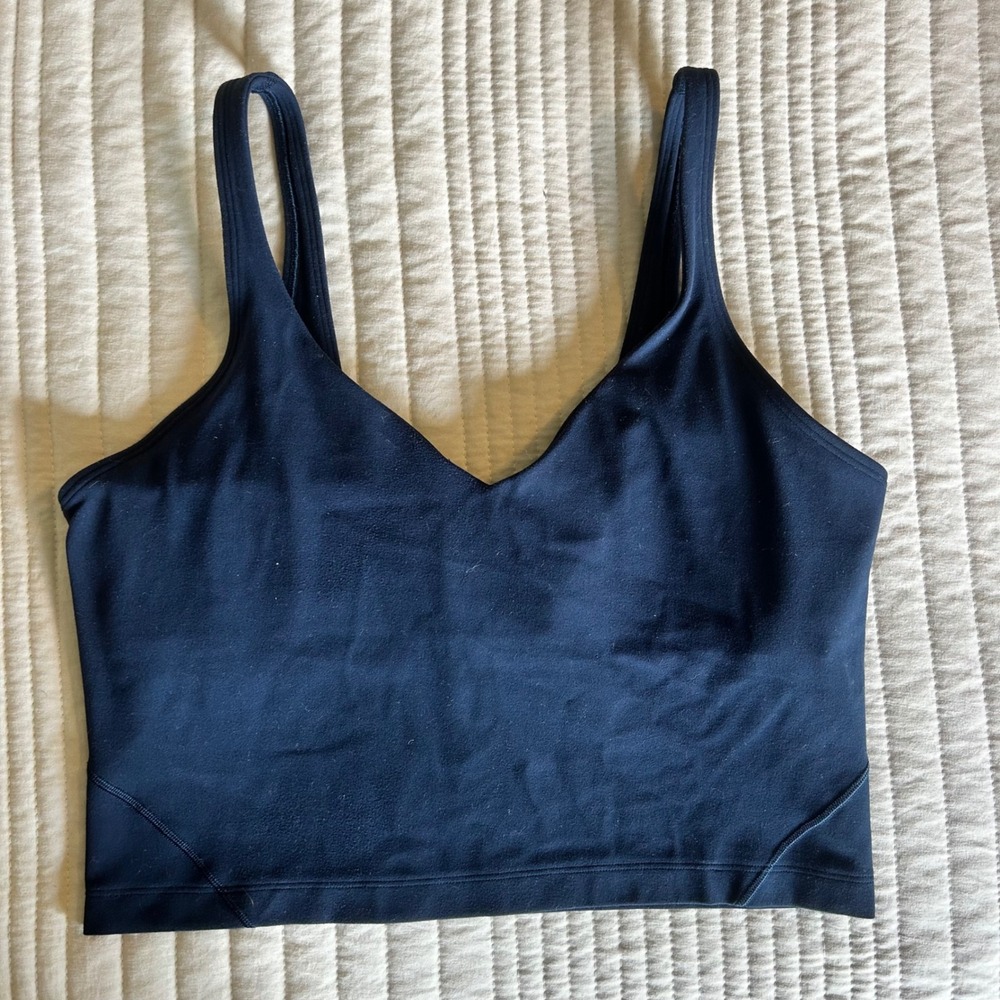 Lululemon Align Cropped Tank Navy 10